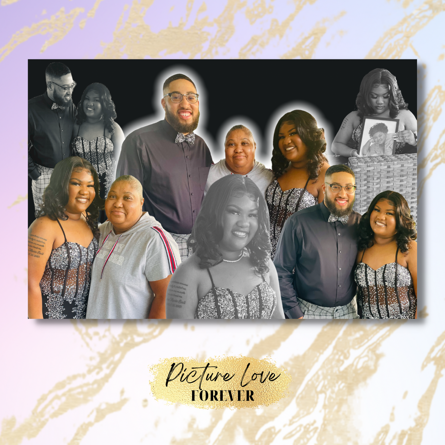 Multiple Photo Collage Creation Canvas