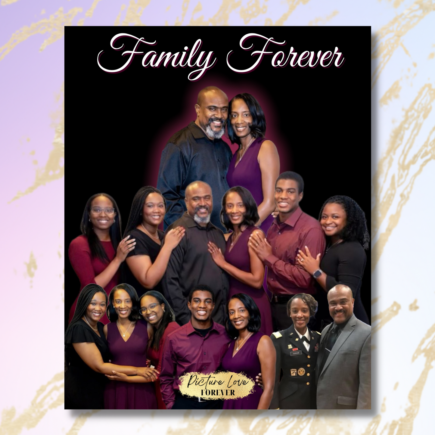 Multiple Photo Collage Creation Canvas